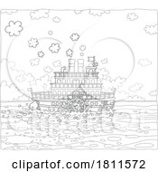 05/02/2024 - Licensed Clipart Cartoon Steamboat