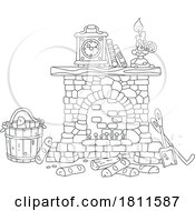 Poster, Art Print Of Licensed Clipart Cartoon Fireplace
