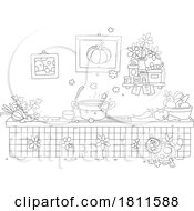 05/02/2024 - Licensed Clipart Cartoon Cat In A Kitchen