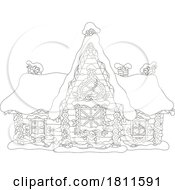 05/02/2024 - Licensed Clipart Cartoon Cabin In The Winter