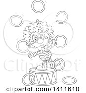 Licensed Clipart Cartoon Clown Juggling by Alex Bannykh #COLLC1811610-0056