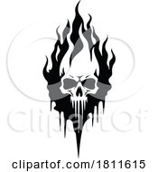 Poster, Art Print Of Flaming Skull