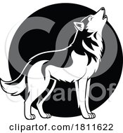 Poster, Art Print Of Howling Wolf Logo