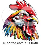 Poster, Art Print Of Colorful Rooster Mascot