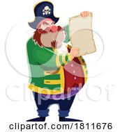 Poster, Art Print Of Pirate Captain Reading