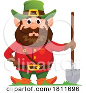 Gnome Or Dwarf With A Garden Shovel