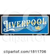 Poster, Art Print Of Travel Plate Design For Liverpool