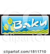 Poster, Art Print Of Travel Plate Design For Baku
