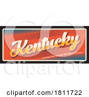 Poster, Art Print Of Travel Plate Design For Kentucky