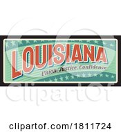 Poster, Art Print Of Travel Plate Design For Luisiana