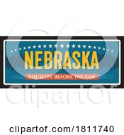 Poster, Art Print Of Travel Plate Design For Nebraska