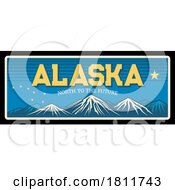 Poster, Art Print Of Travel Plate Design For Alaska