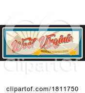 Poster, Art Print Of Travel Plate Design For West Virginia