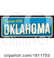 Poster, Art Print Of Travel Plate Design For Oklahoma