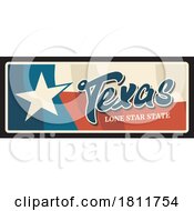 Poster, Art Print Of Travel Plate Design For Texas