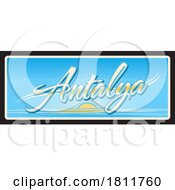 Poster, Art Print Of Travel Plate Design For Antalya