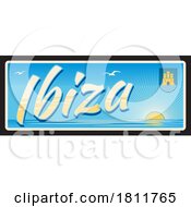 Poster, Art Print Of Travel Plate Design For Ibiza