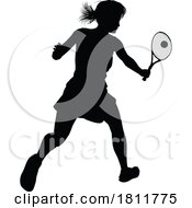 05/09/2024 - Tennis Player Woman Sports Person Silhouette