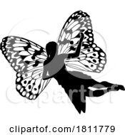 05/09/2024 - A Fairy In Silhouette With Butterfly Wings