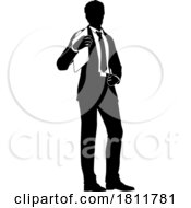 05/09/2024 - Business People Man With Clipboard Silhouette