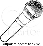 Mic Microphone Cartoon Illustration Icon