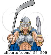 05/11/2024 - Viking Warrior Woman Ice Hockey Sports Team Mascot