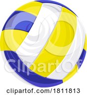 Volleyball Ball Isolated Icon Illustration