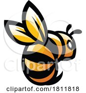 Poster, Art Print Of Honey Bumble Bee Or Wasp Design Bumblebee Icon