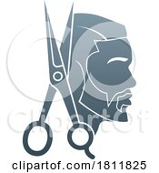 Gradient Barber Shop Logo Design