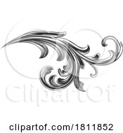 Antique Baroque Scroll Design Element by yayayoyo #COLLC1811852-0157