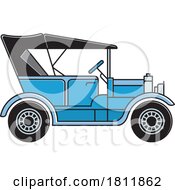Poster, Art Print Of Blue Classic Car