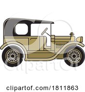 Poster, Art Print Of Gold Classic Car