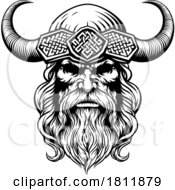 05/17/2024 - Viking Warrior Man Strong Mascot Face In Helmet