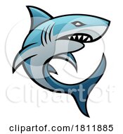 Shark Cartoon Icon Mascot Illustration Concept