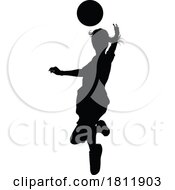 05/19/2024 - Female Soccer Football Player Woman Silhouette