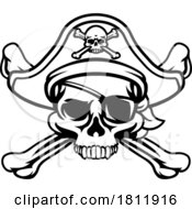 05/20/2024 - Pirate Hat Skull And Crossbones Cartoon