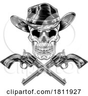 05/22/2024 - Cowboy Hat Pistols Skull Pirate Cross Bones