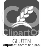 Poster, Art Print Of Wheat Plant Gluten Food Icon Concept