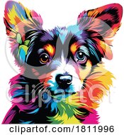 Poster, Art Print Of Colorful Dog Face