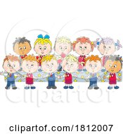 Poster, Art Print Of Cartoon School Children At A Talent Show