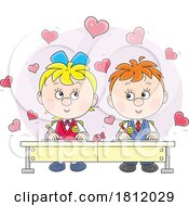 05/29/2024 - Cartoon School Children With A Crush On Each Other