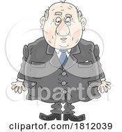 Cartoon Fat Government Offical Politician