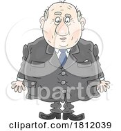 Cartoon Fat Government Offical Politician by Alex Bannykh