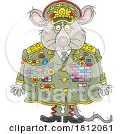 Cartoon Corrupt Rat Army General