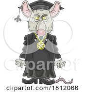 Poster, Art Print Of Cartoon Evil Rat Judge