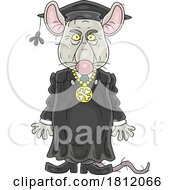 Cartoon Evil Rat Judge by Alex Bannykh