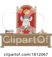 Poster, Art Print Of Cartoon Rat Judge