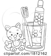 05/30/2024 - Cartoon Toy By A Tooth Brush And Paste In A Cup