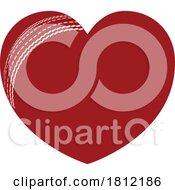 Poster, Art Print Of Crickat Ball Heart Shape Concept