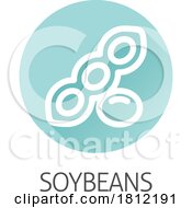 Poster, Art Print Of A Soybean Soy Bean Food Allergen Icon Concept